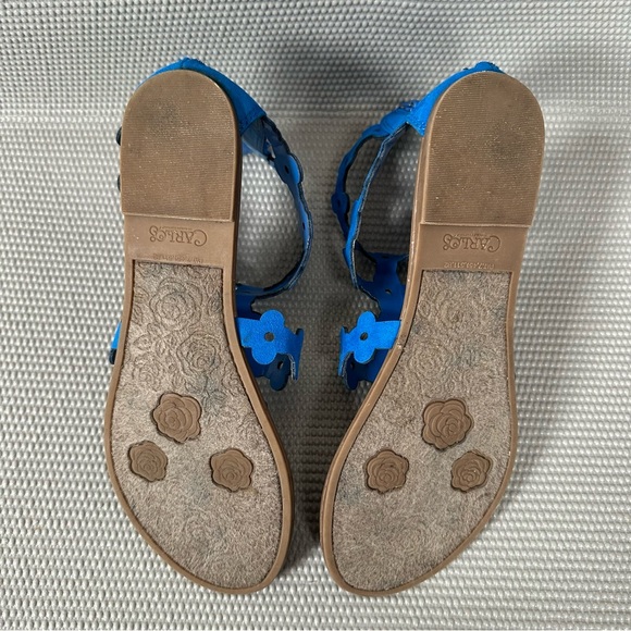 Carlos Santana Deep Blue Gladiator Zip Up Sandals. Women’s US 7 - Picture 6 of 6